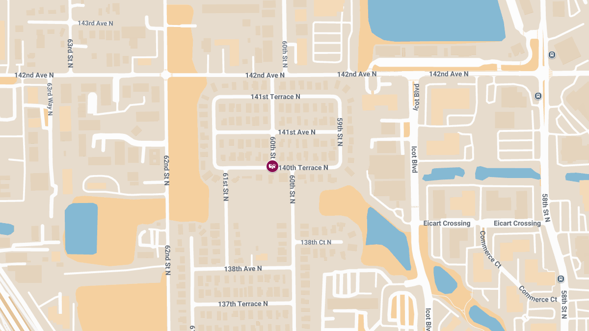 Crash with Injuries and Roadblock at 60th St N and 140th Ter N