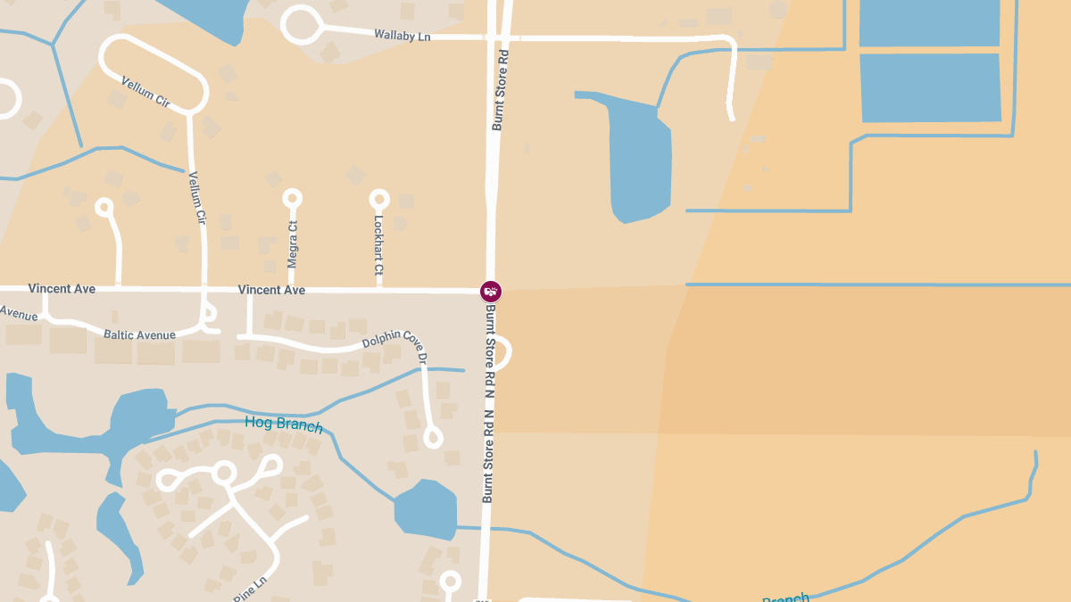 Crash with Injuries and Roadblock on Burnt Store Rd at Vincent Ave