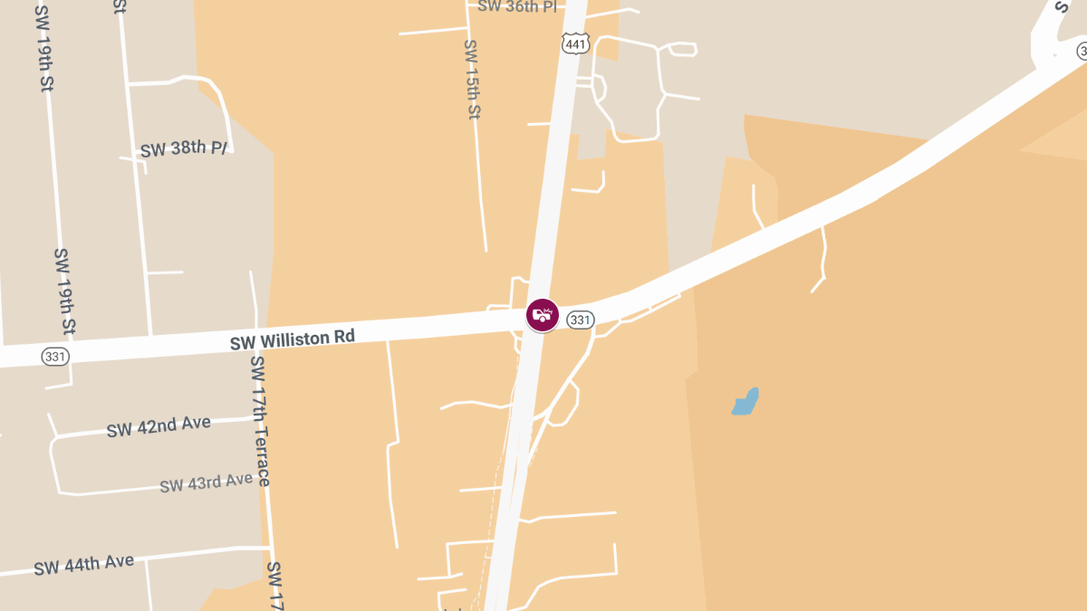 Crash with Injuries and Roadblock on SR-331 at SW 13th St