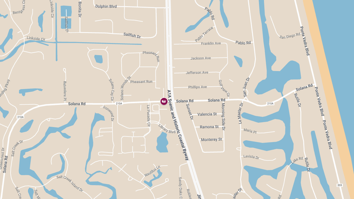 Crash with Injuries and Roadblock on SR-A1A N at Solana Rd