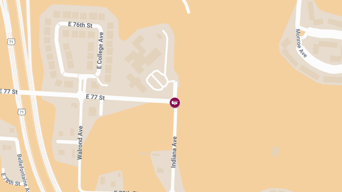 Crash with Injuries at E 77th St & Indiana Ave