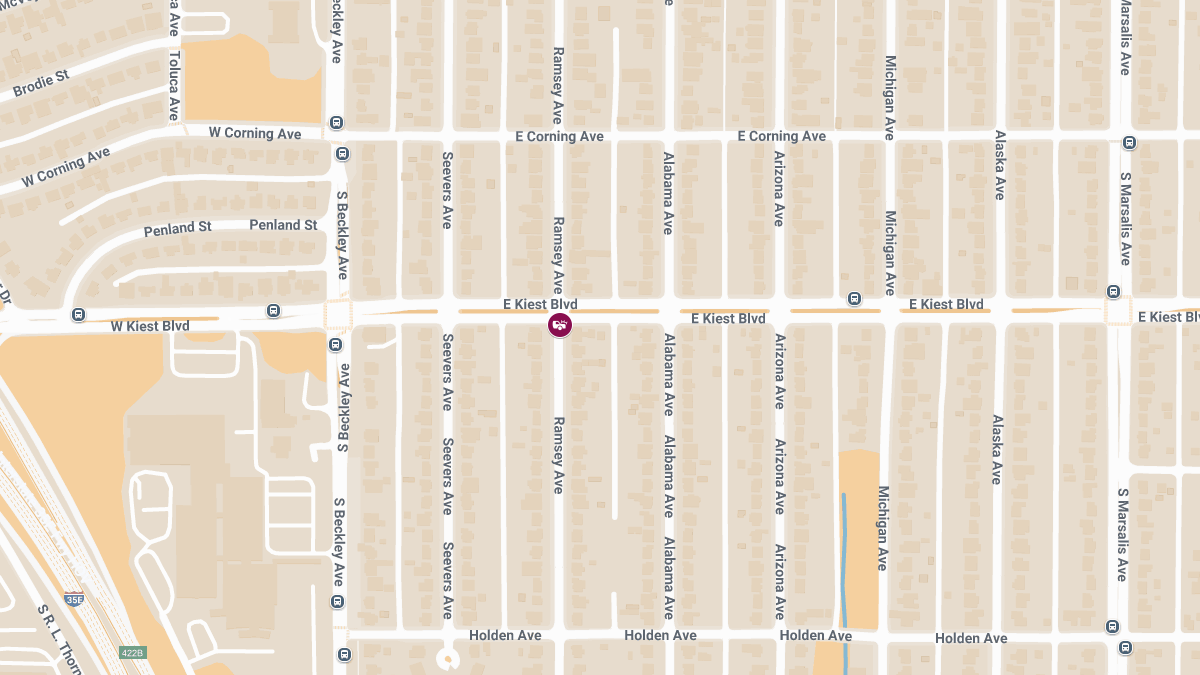 Crash with Injuries at E Kiest Blvd and Ramsey Ave