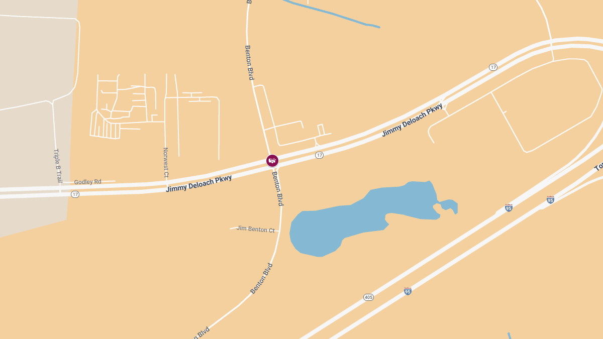 Crash with Injuries at Jimmy DeLoach Pkwy & Benton Blvd