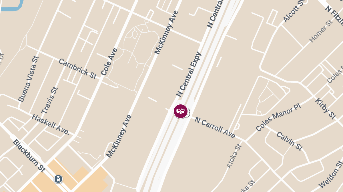 Crash with Injuries at N Central Serv E & N Carroll Ave