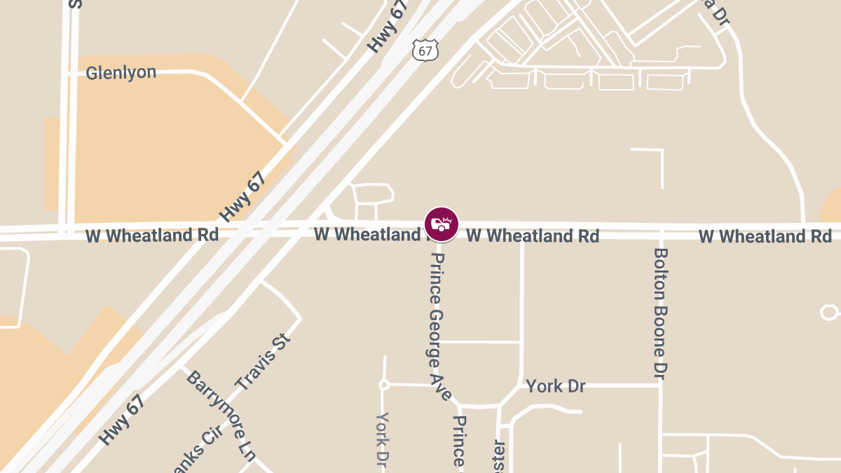 Crash with Injuries at Prince George Ave & W Wheatland Rd