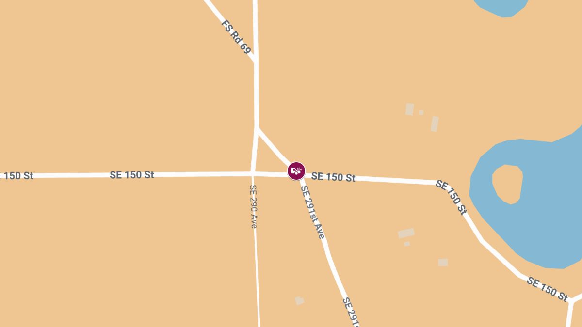 Crash with Injuries at SE 150th St & SE 291st Ave