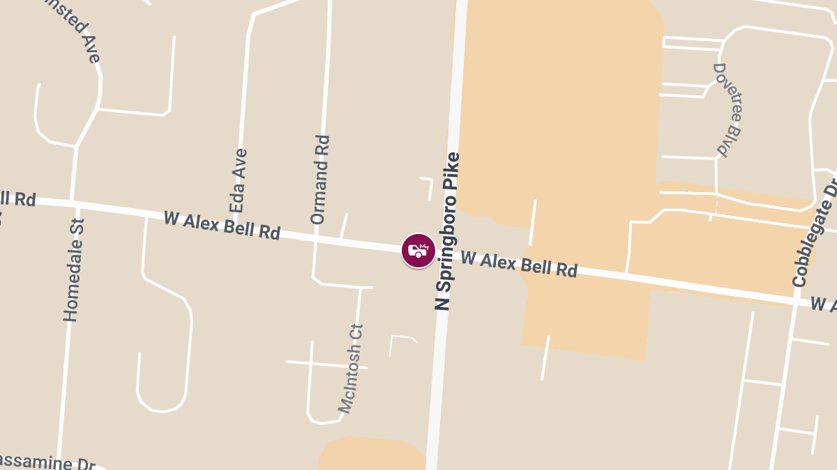 Crash with Injuries at Springboro Pike & W Alex Bell Rd