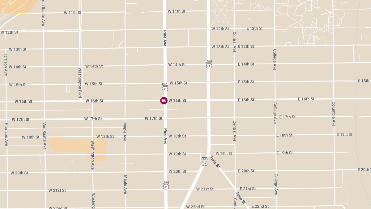 Crash with Injuries on 16th St at Pine Ave