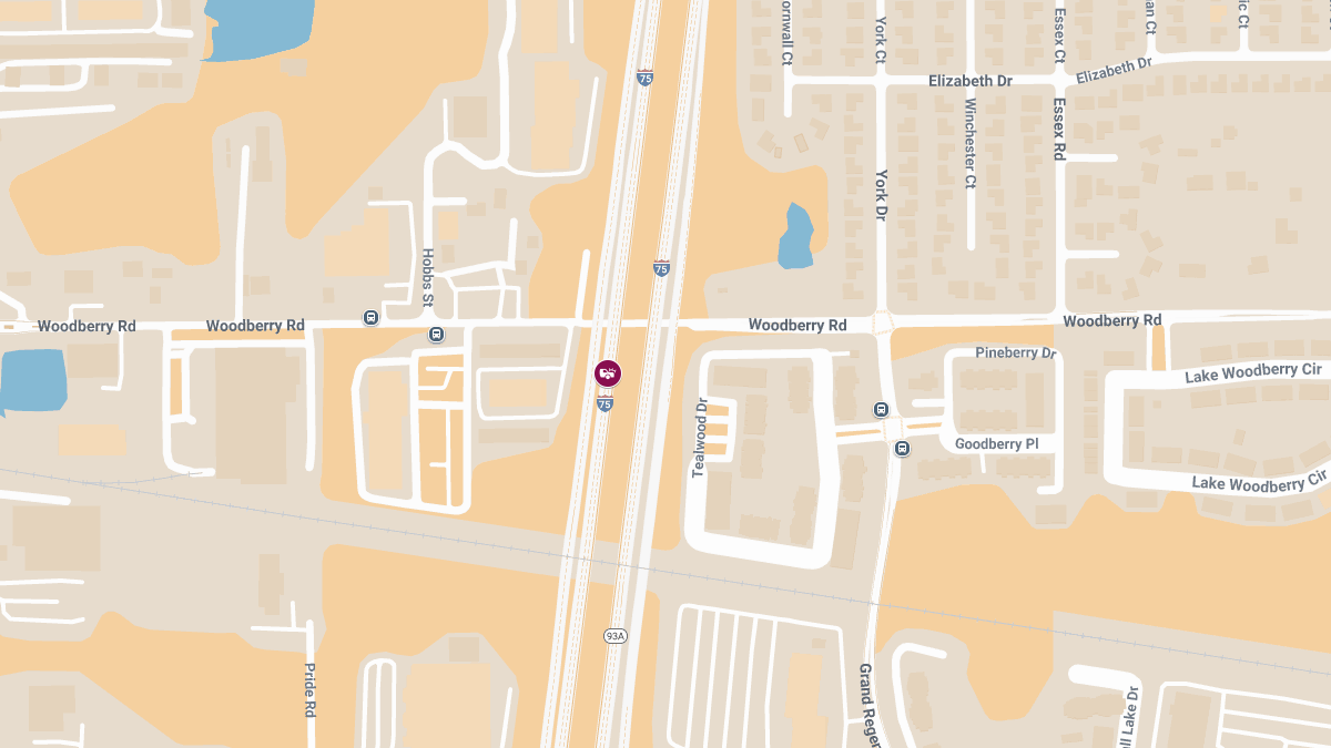 Crash with Injuries on I-75 SB Near MM 265