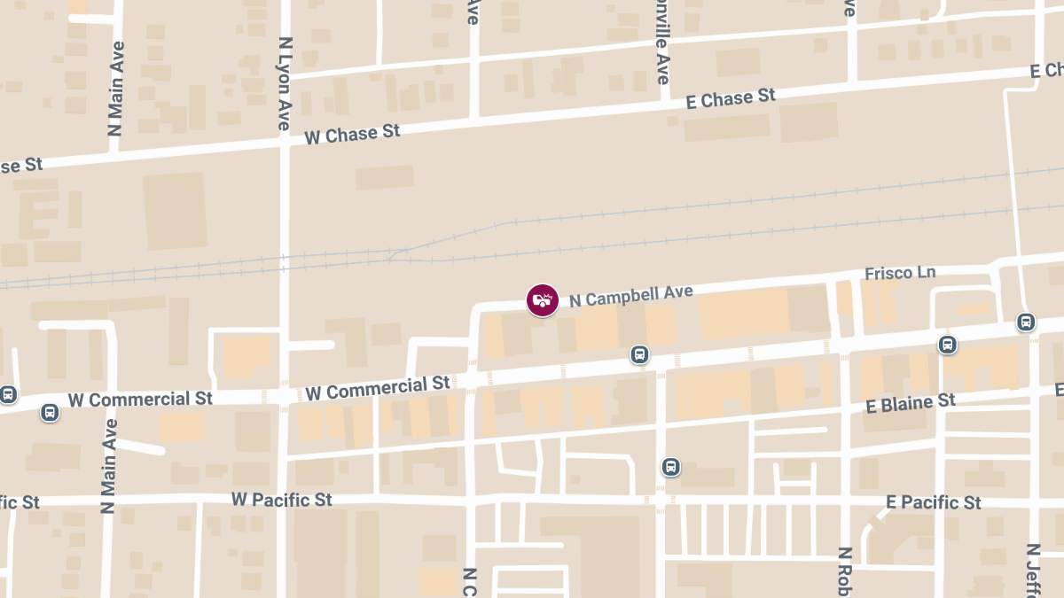 Crash with Injuries on N Campbell Ave