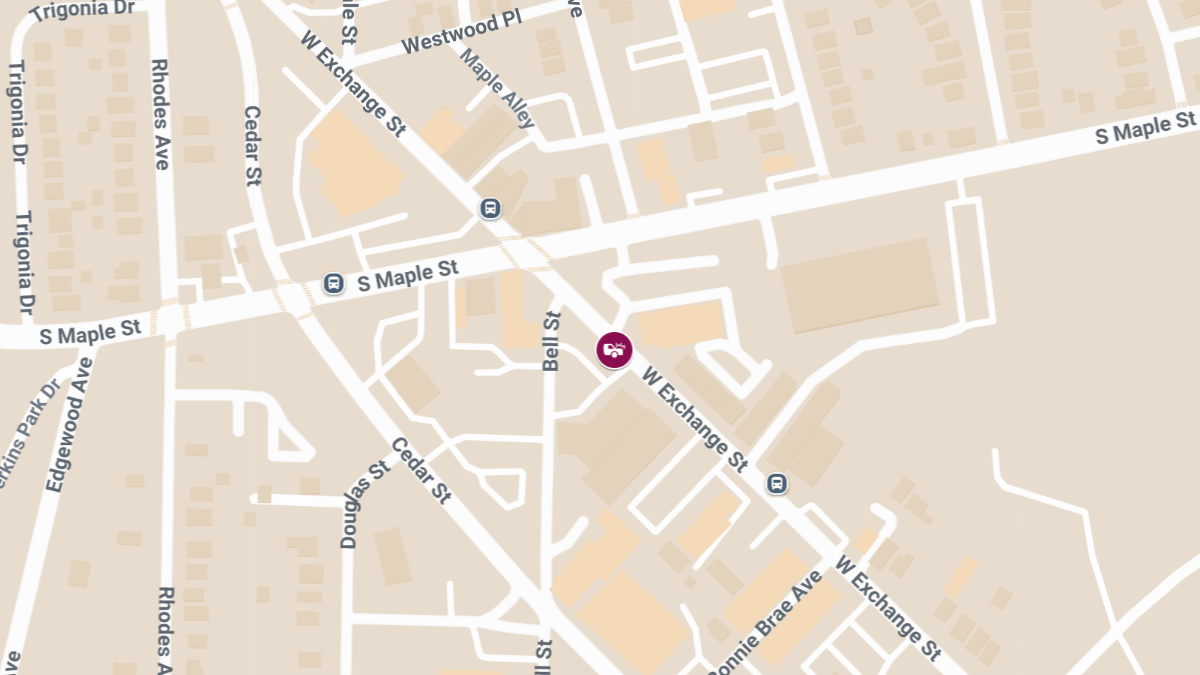 Crash with Injuries on W Exchange St near Three Quarter St
