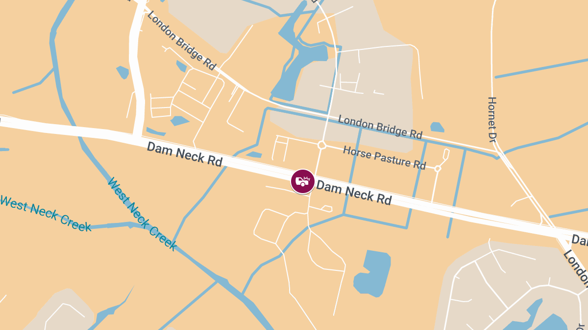 Crash with Injury at Lansdowne Rd and Dam Neck Rd