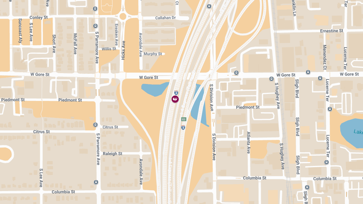 Crash with Injury on I-4 Westbound Near SR 480 and Exit 82A