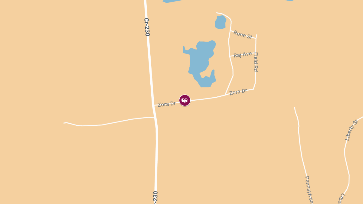 Crash with Injury on Zora Rd North of City Limits