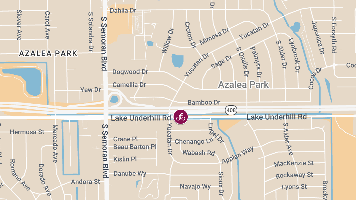 Cyclist Injured in Collision Near Lake Underhill Rd