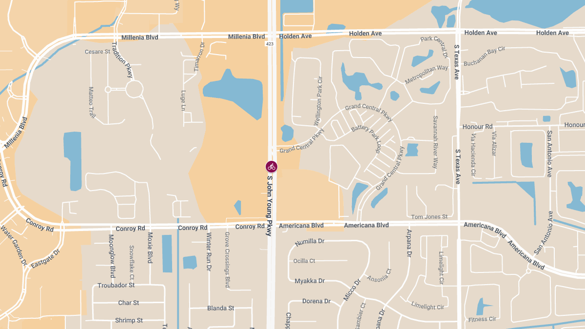 Cyclist Injured in Vehicle Collision on S John Young Pkwy