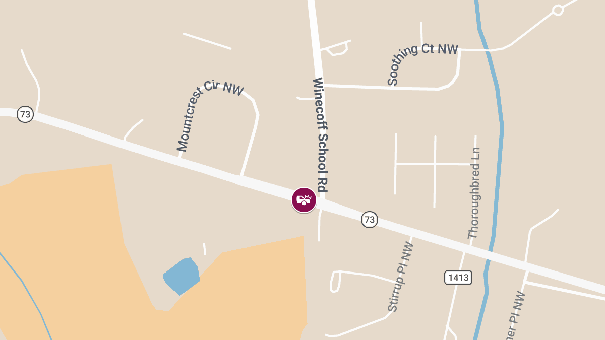 Driver Injured in Rear-End Accident at Winecoff School Rd & Davidson Hwy