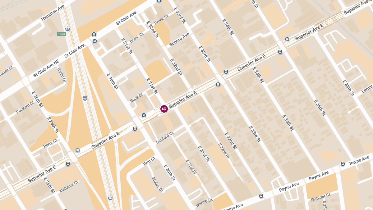 Driver Injured in Traffic Accident at Superior Ave and E 31st St