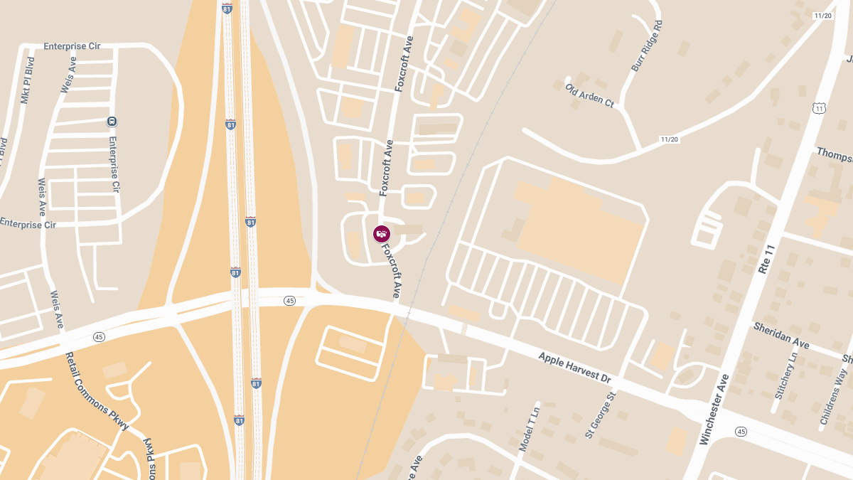 Driver Injured in Two-Vehicle Crash Near Taco Bell on Foxcroft Ave