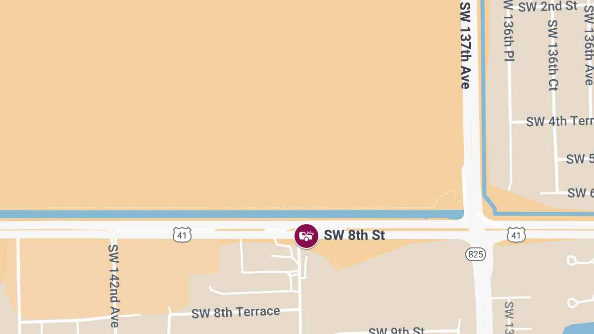 Early Morning Accident with Injuries on SW 8th St Near SW 137th Ave