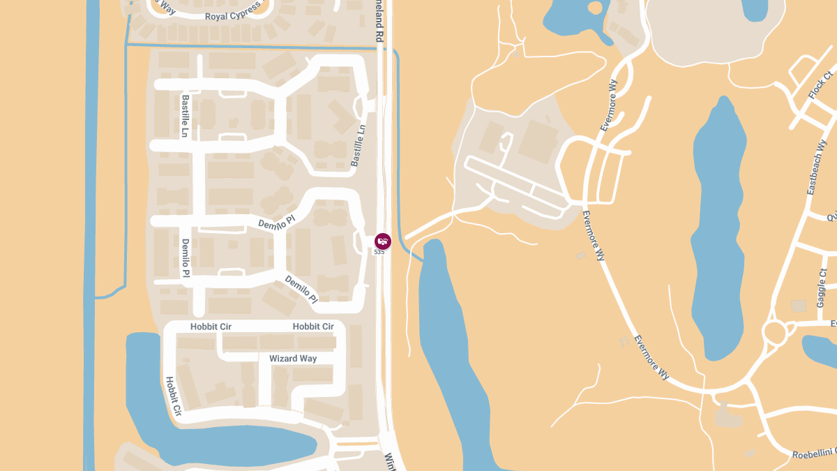 Early Morning Crash with Injuries at Demilo Pl & Winter Garden Vineland Rd