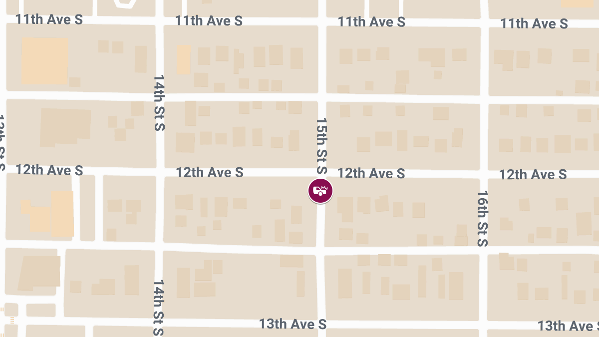 Elderly Man Assessed After Service Vehicle Accident on 15th St S
