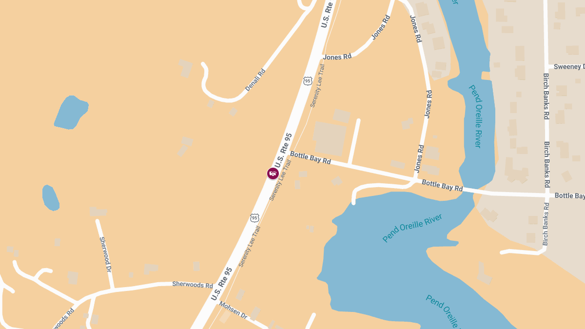Emergency Crews Respond to Injury Crash at Hwy 95 & Bottle Bay Rd