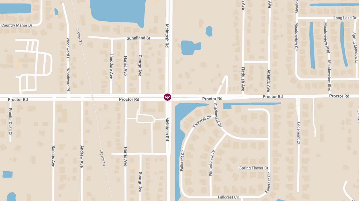 Emergency Crews Respond to Injury Crash at Proctor Rd & McIntosh Rd