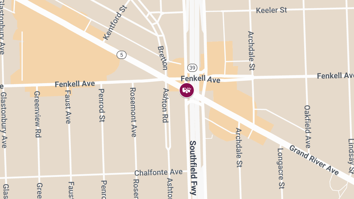 Entrapment Reported in Injury Crash at Southfield Rd & Grand River Ave