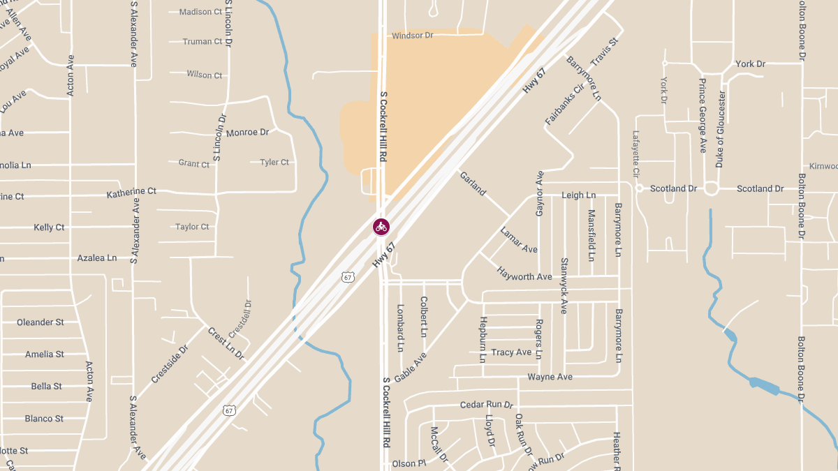 Fatal Motorcycle Crash Shuts Down Hwy 67 at Cockrell Hill Rd