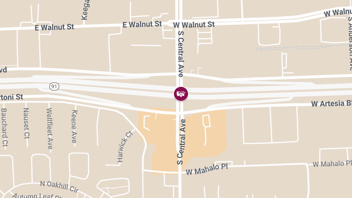 Fatal Multi-Vehicle Collision on SR-91 at Central Ave