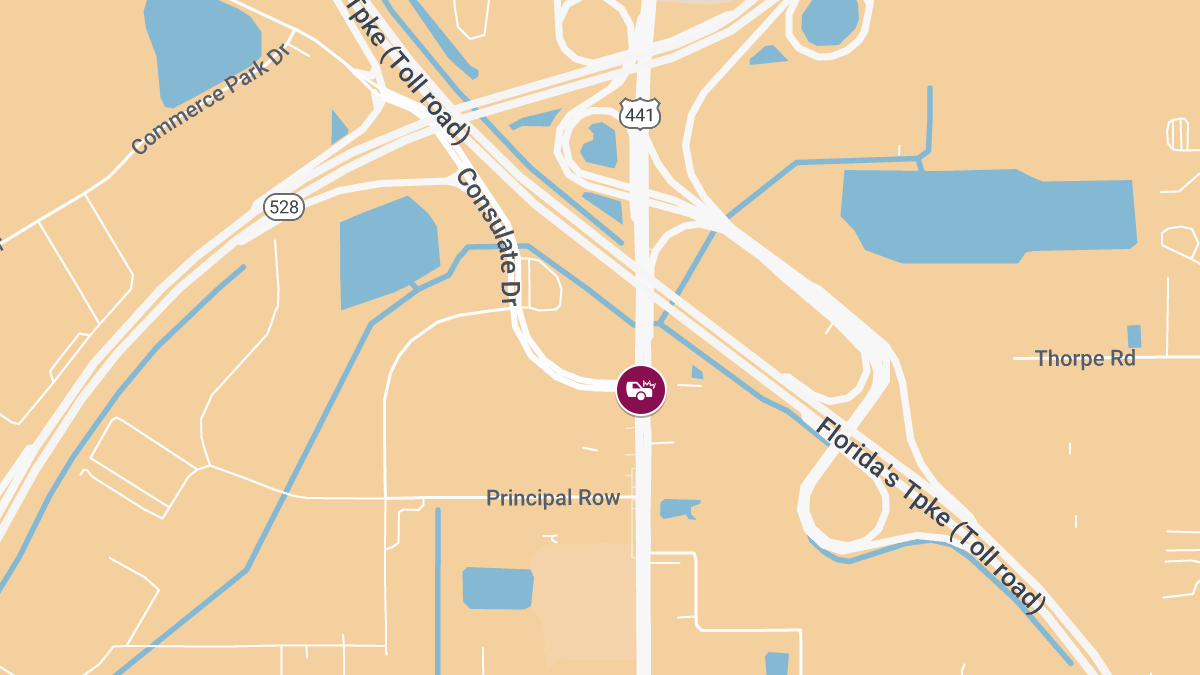 Fiery Collision on S Orange Blossom Trl at Consulate Dr Leaves Three Injured