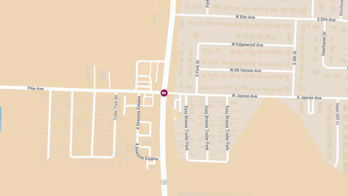 Four Injured, Including Two Children, in Crash at S. Banker St & W. Jaycee Ave