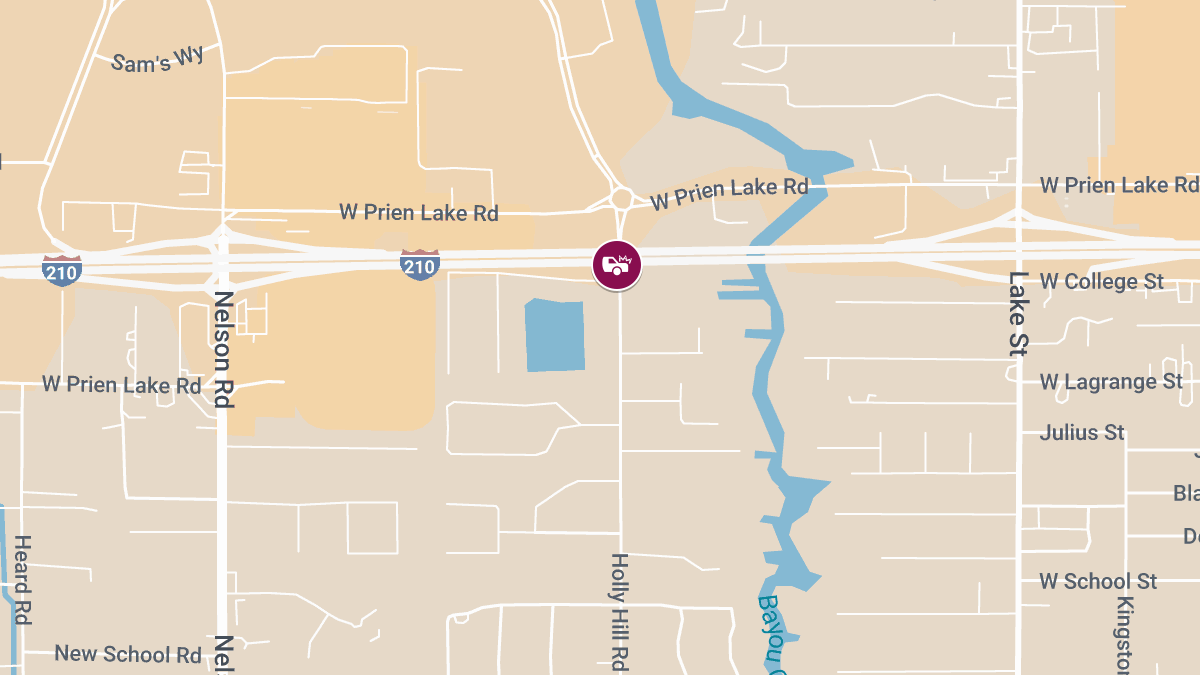 Four Injured in Five-Vehicle Accident on I-210 at Holly Hill
