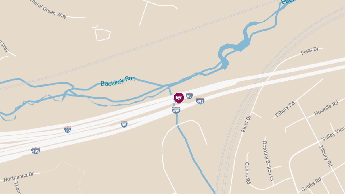 Four Injured in Multi-Vehicle Crash on I-95 Near Telegraph Rd