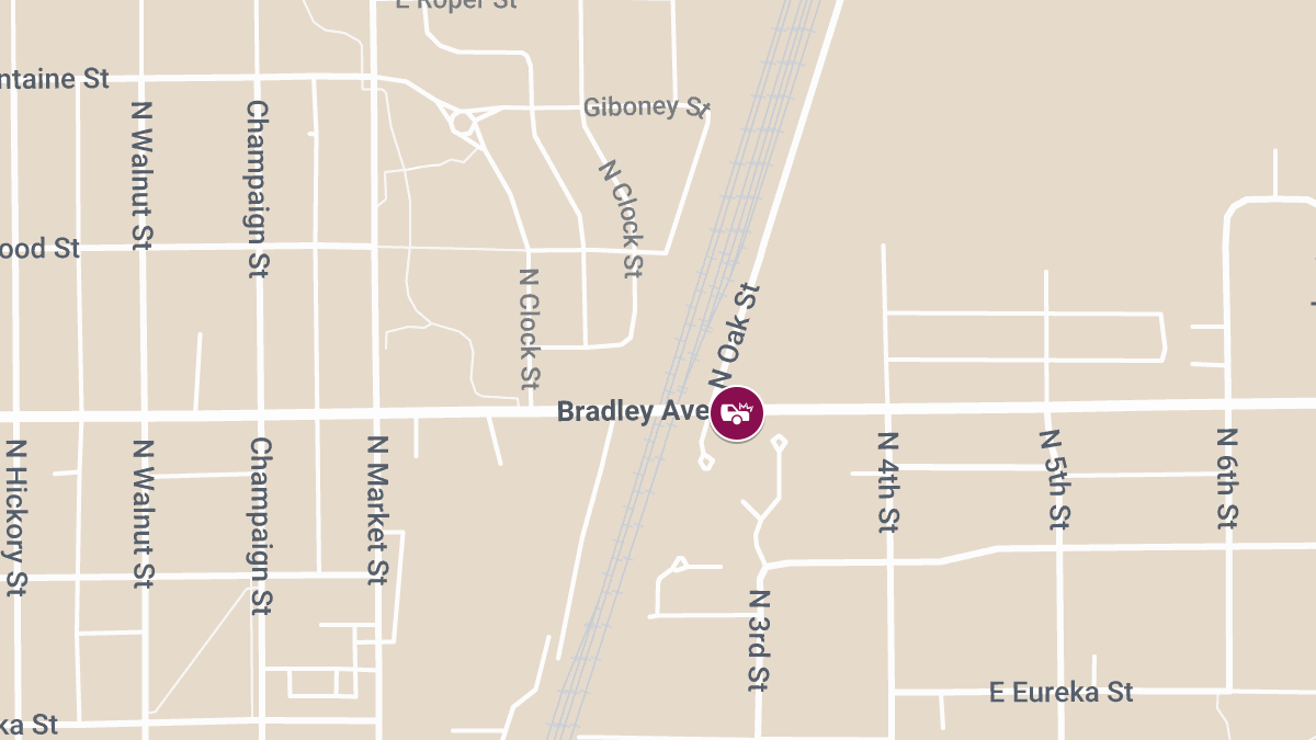 Head-On Collision With Injuries at Bradley Ave & N Oak St