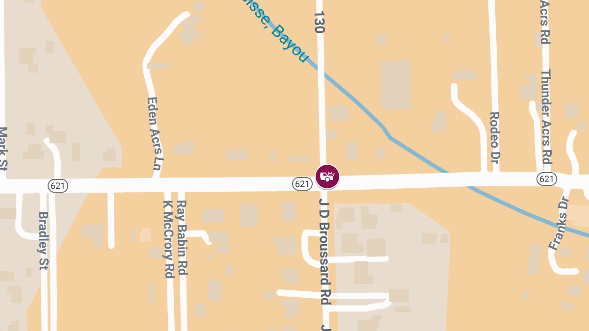Head-On Collision with Injuries Reported on Hwy 621 at JD Broussard Rd