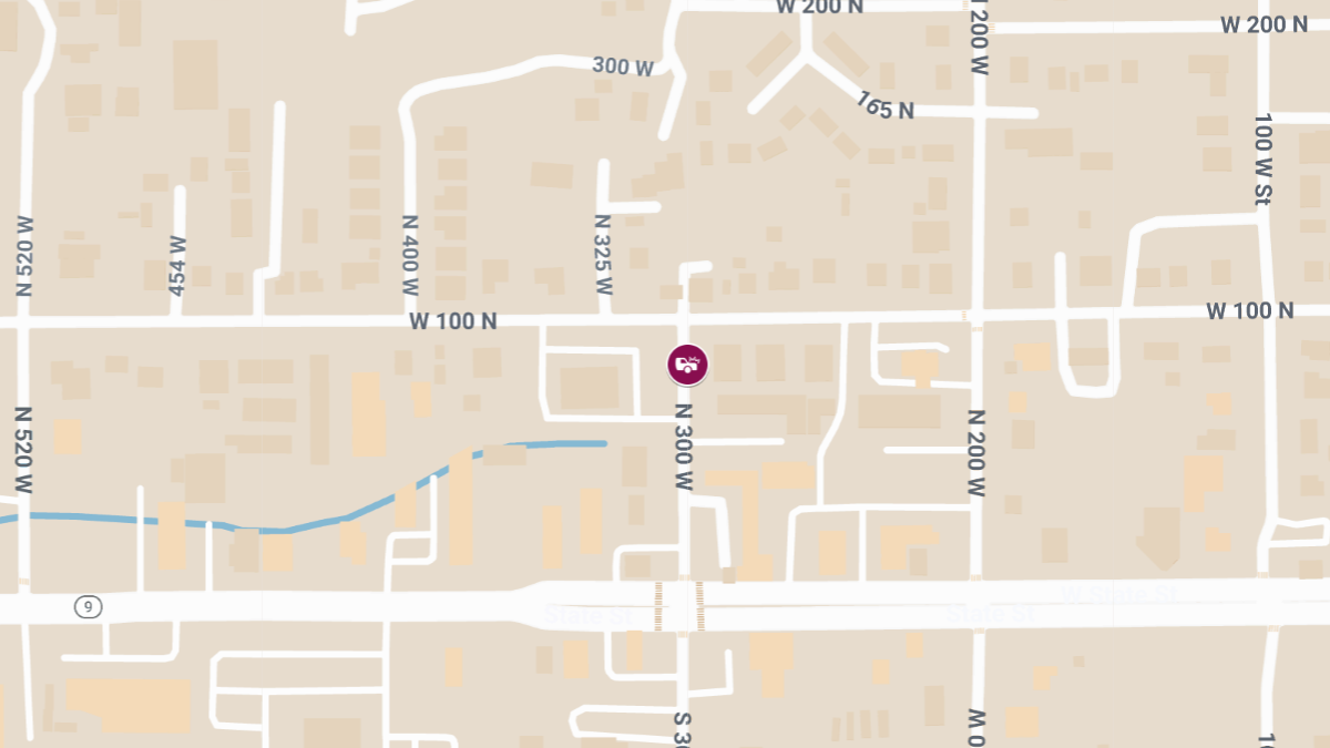 Head-On Collision with Injuries on 300 W State St Involving Two Ford Trucks