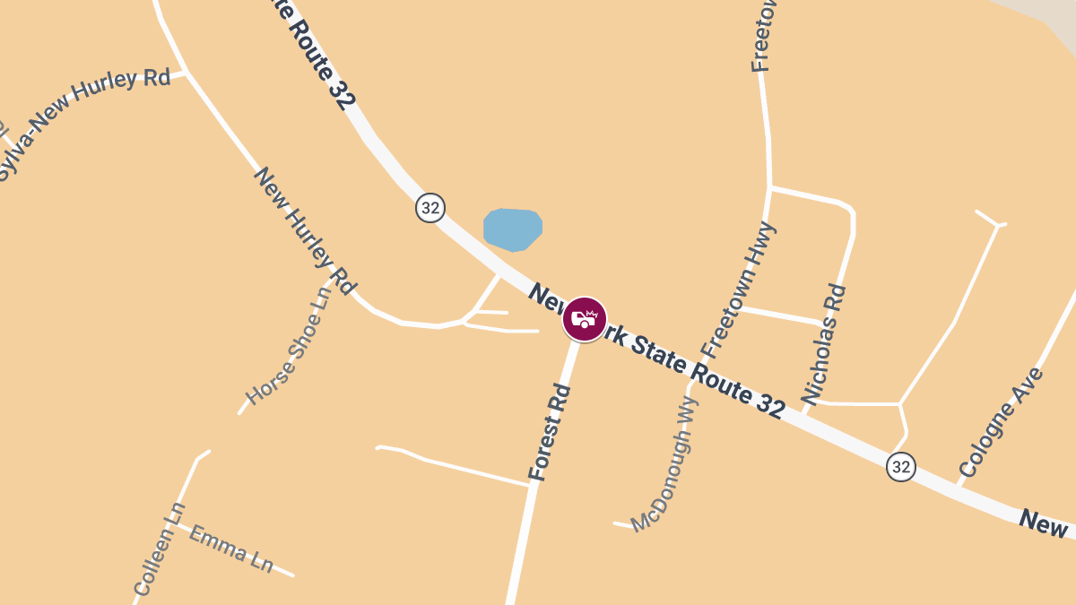 Head-On Collision with Injuries on Route 32 at Forest Rd