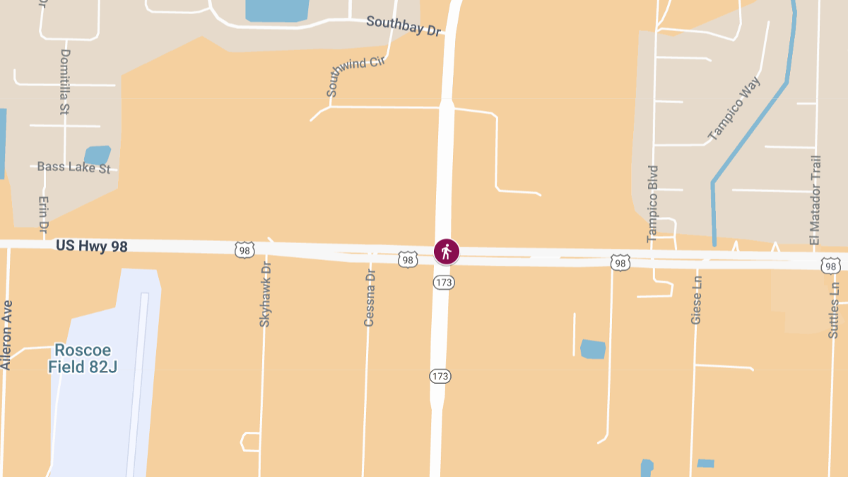 Hit-and-Run Crash with Injuries at US-98 and N Blue Angel Pkwy