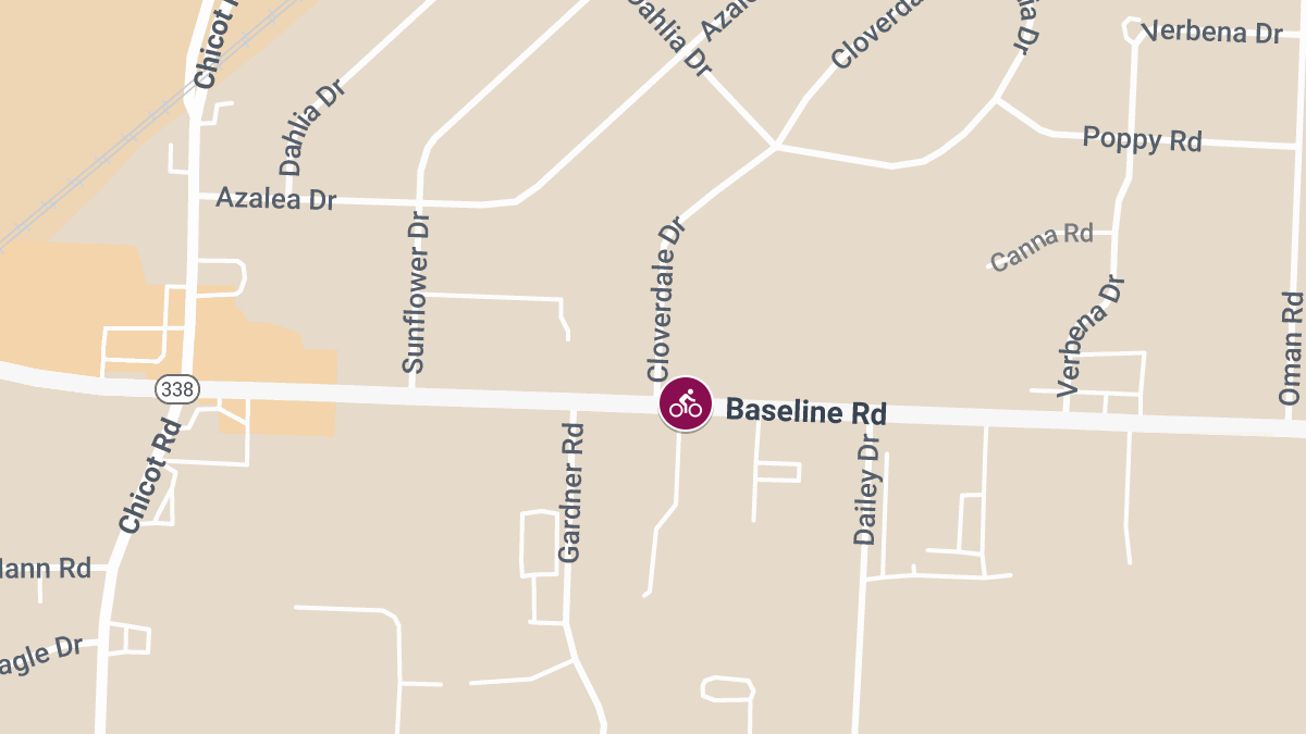 Injured Bicyclist Reported in Crash Near Baseline Rd by DHS Building