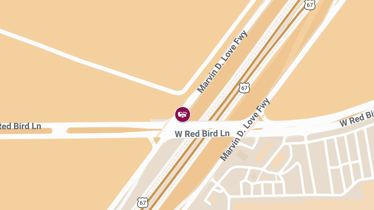 Injuries Reported After Crash at Marvin D Love Fwy S & W Red Bird Ln