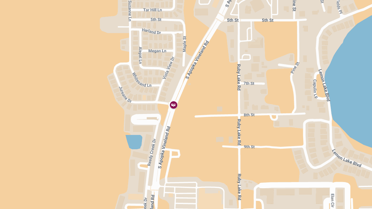 Injuries Reported After Crash at S Apopka Vineland Rd & Jureane Dr
