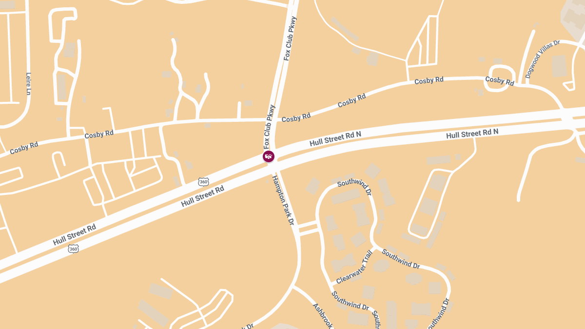 Injuries Reported After Traffic Accident Near Hull Street Rd & Fox Club Pkwy