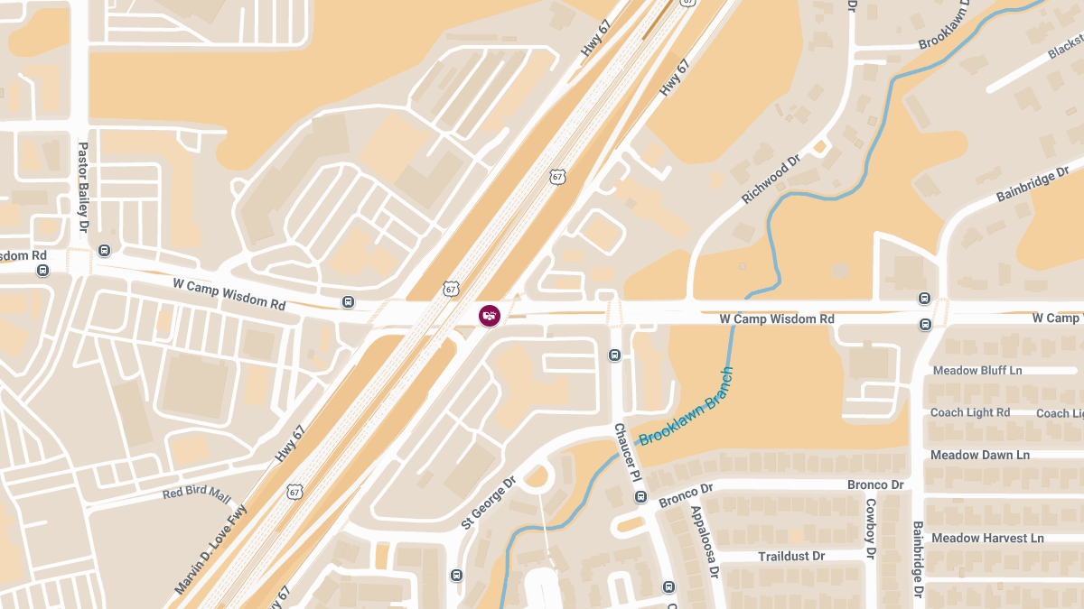 Injuries Reported After Vehicle Accident at Marvin D Love Service Rd E & W Camp Wisdom Rd