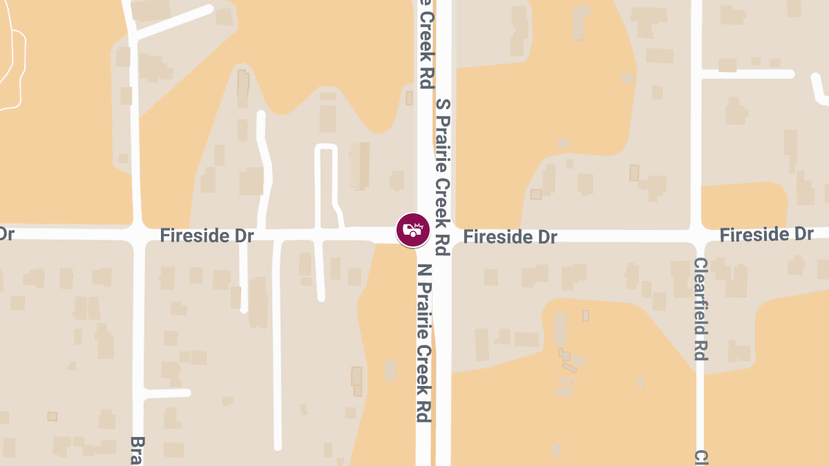 Injuries Reported After Vehicle Collision at Prairie Creek Rd & Fireside Dr