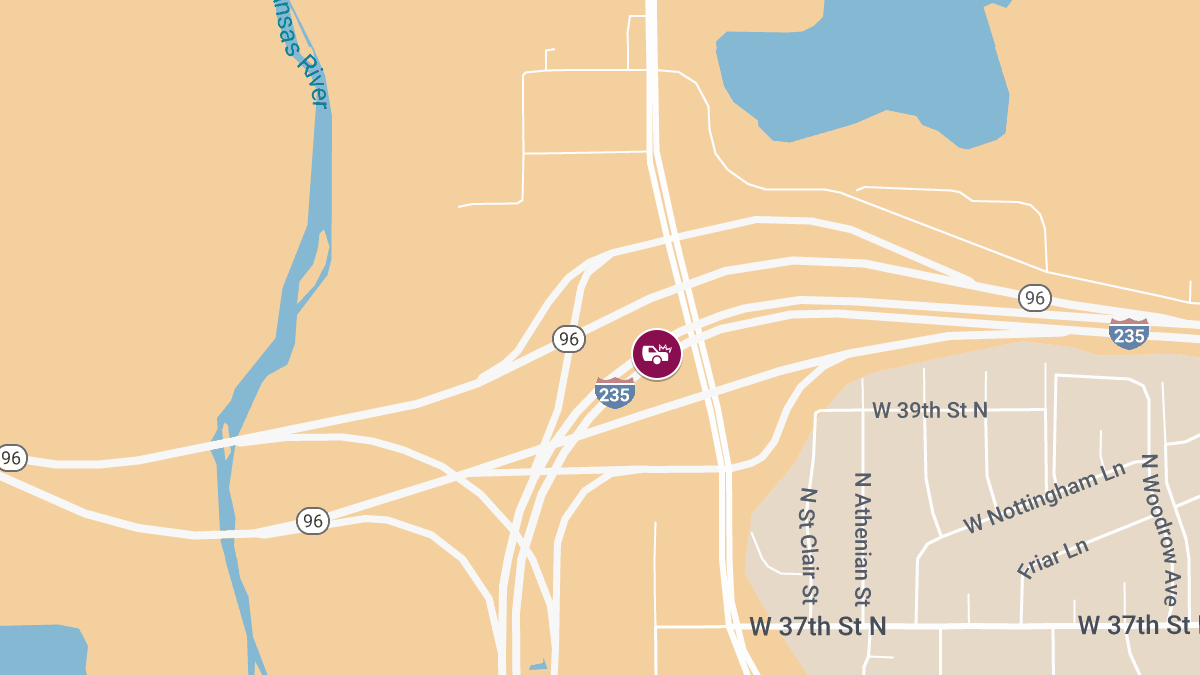 Injuries Reported After Vehicle Hits Bridge Pillar at I‑235 & Meridian Ave
