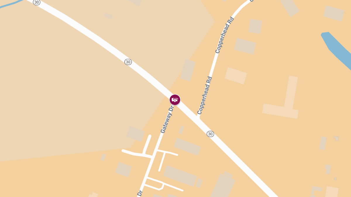 Injuries Reported in 18-Wheeler Crash on Hwy 30 at Gateway Dr