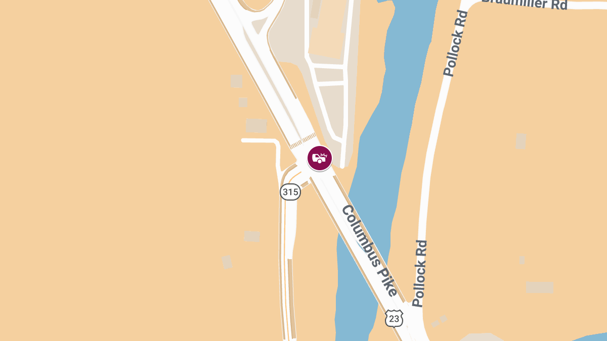 Injuries Reported in Auto Accident at Columbus Pike & Olentangy River Rd