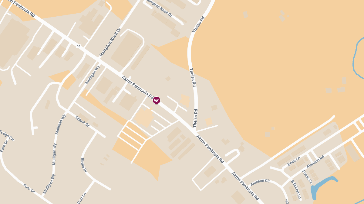 Injuries Reported in Collision Near Akron Peninsula Rd by Hanson Hollow Dr